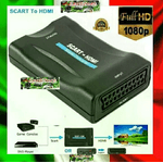 Meiq it Adattatore Convertitore da SCART a HDMI 720P/1080P per TV DVD Console HD Digital