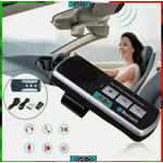 UNIVERSALE Vivavoce Auto Bluetooth Cellullare Android Ios supporto parasole Ricaricabile