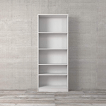 Etna Libreria Etna Bianca con 4 Ripiani - 79 x 26,7 x 203h cm