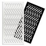 Signorbit VERTICALWAVES - Pannello in PVC traforato - Parasole nero / 47x94 cm