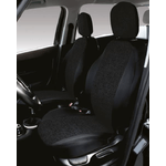 Cora Manufacturing  Serie completa coprisedili personalizzati Fiat 500X tess. misto cotone mosaico nero