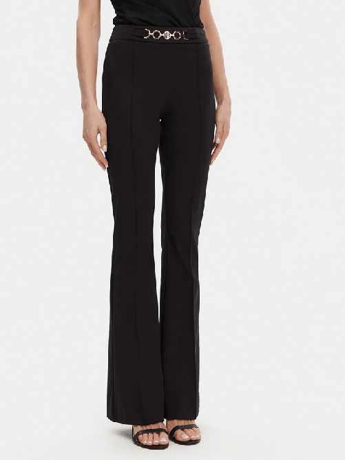 FRACOMINA PANTALONE DONNA FRACOMINA FR25SVA006W51501 COTONE NERO ORIGINALE PE 2025