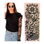 Guirca Tatuaggio Maniche Uomo Donna nylon Temporaneo Finto Tatoo Completo Braccio Calze