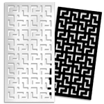 Signorbit LABYRINTH - L - Pannello in PVC traforato - Parasole nero / 98x98 cm