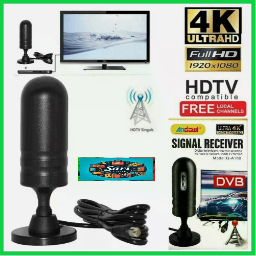 LEOVIN Antenna TV DIGITALE DVB-T 4K 3D Interno Esterno dBi Casa Ufficio Auto Camper