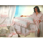 DEA RICAMI COMPLETO DEA RICAMI ORIGINALE 10 PEZZI ROMANTICA MATRIMONIALE 5820 ROSA SETA NEW