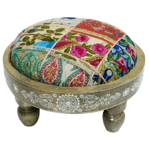 DKD Home Decor Poggiapiedi DKD Home Decor Multicolore 40 x 40 x 22,8 cm (2 Unità)