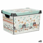 Kipit  Scatola portaoggetti con coperchio Kipit STYLE BOX-22L-6 Plastica Autostrada 22 L 29,5 x 23,5 x 39