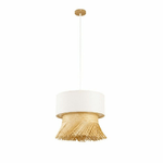 DKD Home Decor Lampadario DKD Home Decor Poliestere Bambù (40 x 40 x 39 cm)