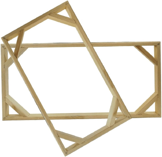 Telaio In Legno Listellare Levigato Per Montaggio Tela Rettangolare 180x90 cm