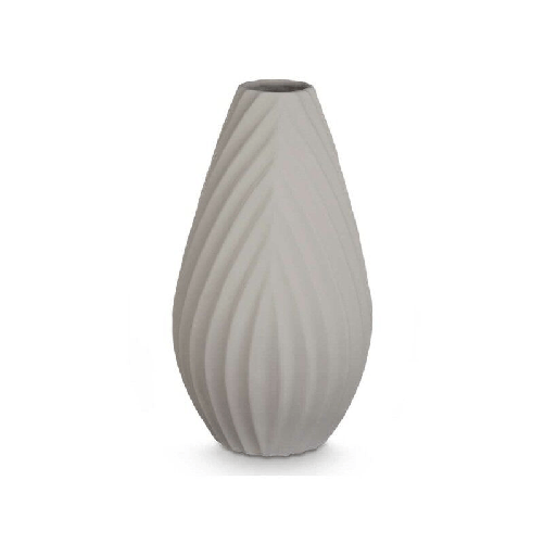 Gift Decor Vaso Righe Grigio Ceramica 26 x 49 x 26 cm