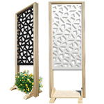 SEGMENTI - Separè - Paravento modulabile - 70x190cm - in Legno e PVC Bianco