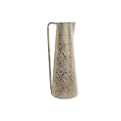 Home ESPRIT Vaso Home ESPRIT Bianco Dorato Metallo Moderno 24,5 X 24,5 X 66 cm