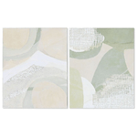 Home ESPRIT Quadro Home ESPRIT Astratto Moderno 80 x 3,8 x 100 cm (2 Unità)