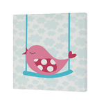 HappyFriday Tela HappyFriday Mr Fox Little birds Multicolore 27 x 27 cm