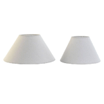 Home ESPRIT Paralume Home ESPRIT Lino Metallo 45 x 45 x 21 cm (2 Unità)