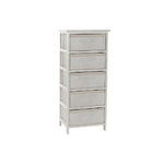 DKD Home Decor Cassettiera DKD Home Decor Bianco Bambù Legno di paulownia 42 x 32 x 98 cm