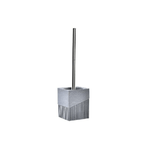 DKD Home Decor  Scopino per il Bagno DKD Home Decor Scandi Argentato Grigio Acciaio inossidabile Alluminio Resina