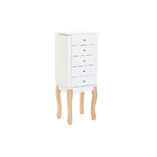 DKD Home Decor Portagioie Verticale DKD Home Decor Specchio MDF Romantico (37 x 27 x 90 cm)