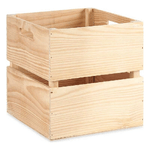 Gift Decor Scatola portaoggetti Legno di pino Marrone naturale (30 x 30 x 30 cm)