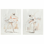 DKD Home Decor Quadro DKD Home Decor 80 x 3,7 x 100 cm Ballerina Classica Romantico (2 Unità)
