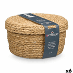 Gift Decor Set di Cesti SY101703 Naturale Fibra naturale (6 Unità)
