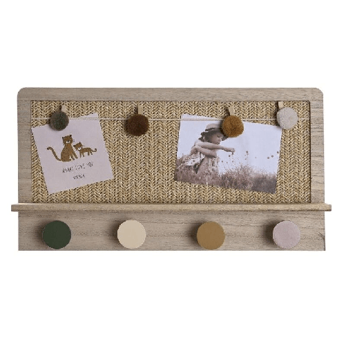 DKD Home Decor Appendiabiti DKD Home Decor Naturale Multicolore Fibra Legno MDF (45 x 6 x 24 cm)