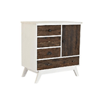 DKD Home Decor  Cassettiera DKD Home Decor Metallo Bianco Coloniale Marrone scuro Legno di mango (72 x 50 x 75 cm)