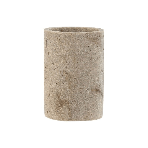 Home ESPRIT Bicchiere Home ESPRIT Crema Resina 7 x 7 x 10 cm