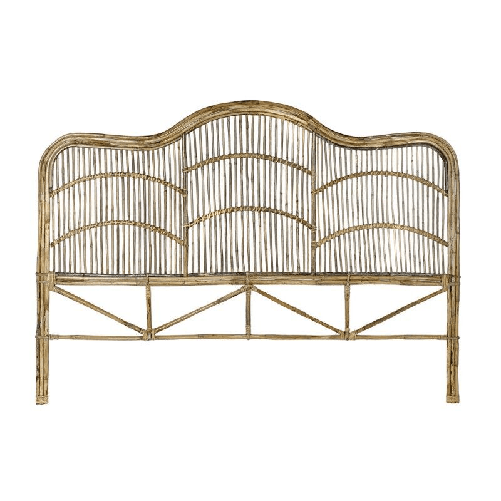 DKD Home Decor Testiera del Letto DKD Home Decor Bianco Naturale 178 x 4 x 128 cm