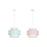 DKD Home Decor Lampadario DKD Home Decor 40 x 40 x 30 cm Verde Rosa chiaro 50 W (2 Unità)