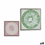 Gift Decor Tela Astratto 52,5 x 2,8 x 52,5 cm (4 Unità)