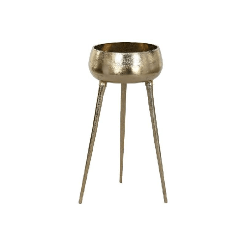 Home ESPRIT Vaso Home ESPRIT Dorato Alluminio Moderno 46 X 46 X 100 cm