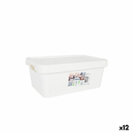 Tontarelli  Scatola portaoggetti con coperchio Tontarelli Maya Bianco 4,2 L 28 x 18 x 11,2 cm (12 Unità)