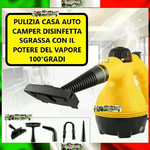 DF Pulitore a Vapore 8 in 1 Igienizza Disinfetta Pulisce Steam Cleaner - Accessori