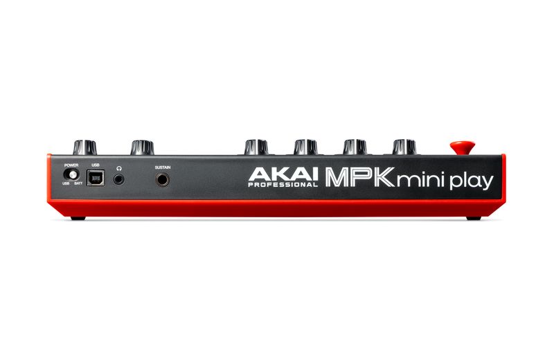 Akai-MPK-Mini-Play-Mk3-tastiera-MIDI-25-chiavi-USB-Nero-Rosso