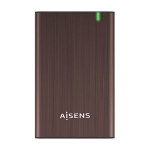 AISENS ASE-2525BWN contenitore di unità di archiviazione Custodia per Disco Rigido (HDD) Marrone 2.5"