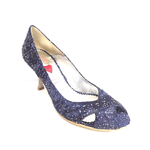 LA GIO' SCARPE DECOLTE TACCO DONNA LA GIO 15856 TESSUTO BLU ORIGINALE PE NEW