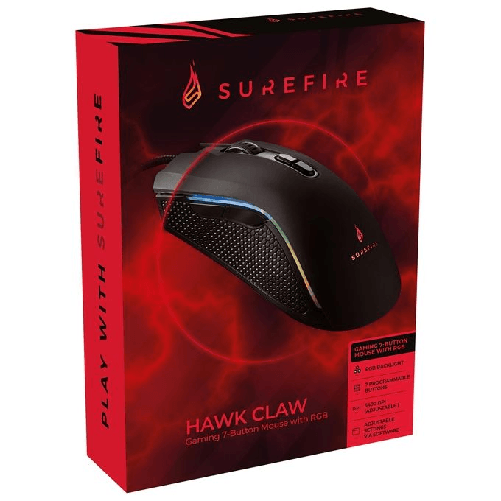 SureFire-Hawk-Claw-mouse-Mano-destra-USB-tipo-A-Ottico-6400-DPI