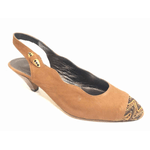 BOUTIQUE SCARPE DECOLTE SANDALO DONNA BOUTIQUE 734 PELLE CUOIO ORIGINALE PE NEW