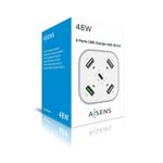 AISENS-ASCH-5PQC-W-Caricabatterie-per-dispositivi-mobili-Bianco-Interno