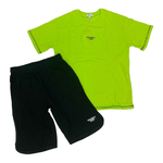 YOURS COMPLETO T SHIRT SHORT RAGAZZO YOURS BY953 COTONE 486 VERDE ORIGINALE PE 2024