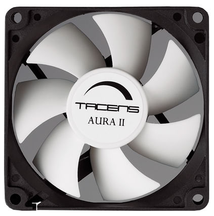 Tacens-Aura-II-Ventilador-80mm---Carcasa-Negra-Aspas-Blancas---Velocidad-Max.-1500rpm