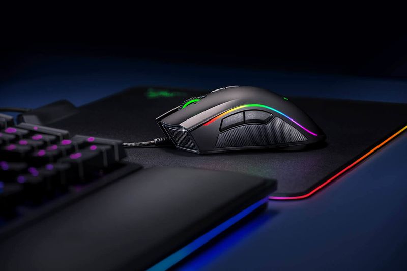 Mouse-da-gioco-Elite-Razer-Mamba--ergonomico-ottico-9-tasti-cablato-USB-