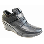 JANET & CO SCARPE SNEAKERS CASUAL DONNA JANET E CO 502 PELLE NERO ORIGINALE AI 2021