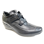JANET & CO SCARPE SNEAKERS CASUAL DONNA JANET E CO 302 PELLE NERO ORIGINALE AI 2021