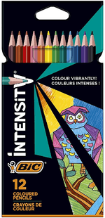 Bic-Color-Up-Scatola-di-intensita-di-12-matite-triangolari-di-colori-assortiti---Prodotti-in-resina---Mine-ultra--esiste