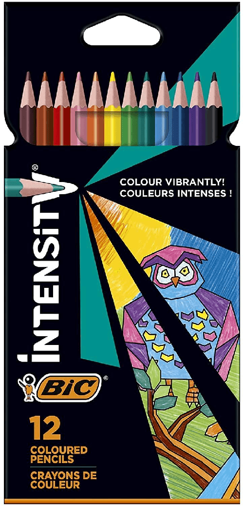 Bic-Color-Up-Scatola-di-intensita-di-12-matite-triangolari-di-colori-assortiti---Prodotti-in-resina---Mine-ultra--esiste