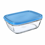 Duralex Portapranzo Rettangolare con Coperchio Duralex Freshbox Azzurro 1,7 L