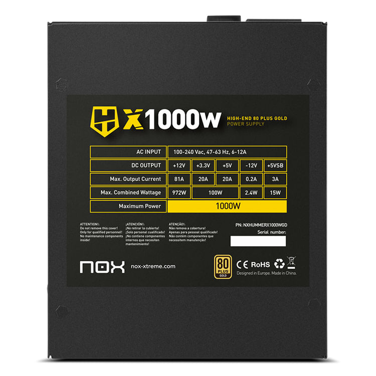 NOX-HUMMER-X-GOLD-EDITION-1000W-80-Plus-Gold-Food-trovato-1000W-ATX-231-12V---Ventola-ad-ultrasilenza-120-mmm